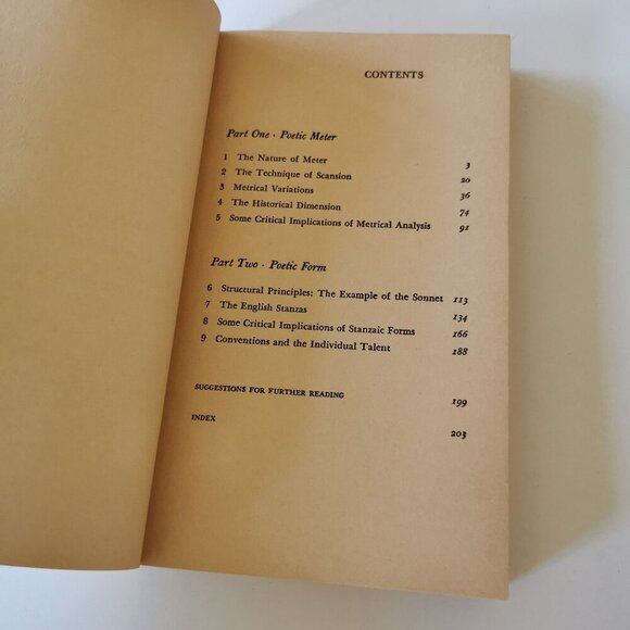 1965 Poetic Meter and Poetic Form Book Vintage Paul Fussell Jr Learn Poems PB - Picture 6 of 9